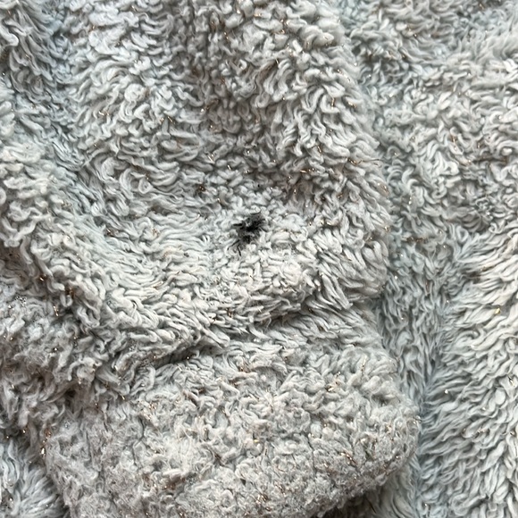 Adidas Girl Loose Fit Glitter Sherpa Pull Over - Picture 5 of 9